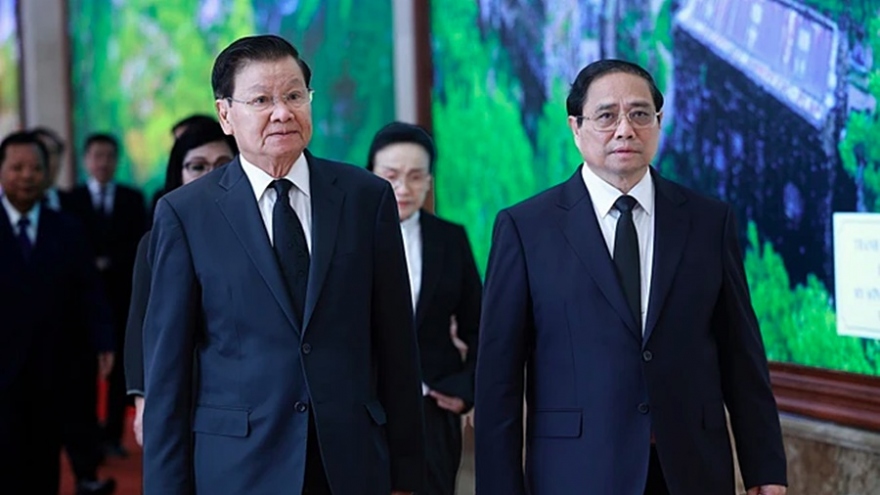 Thủ tướng Chính phủ Phạm Minh Chính tiếp Tổng Bí thư, Chủ tịch nước Lào Thongloun Sisoulith